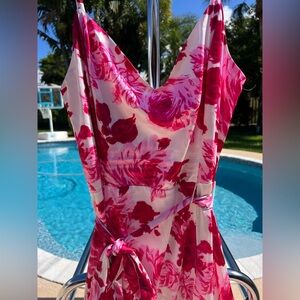 Betsey Johnson Pink Petal Maxi Gown – Size 12 – Elegant Evening Dress – Like New